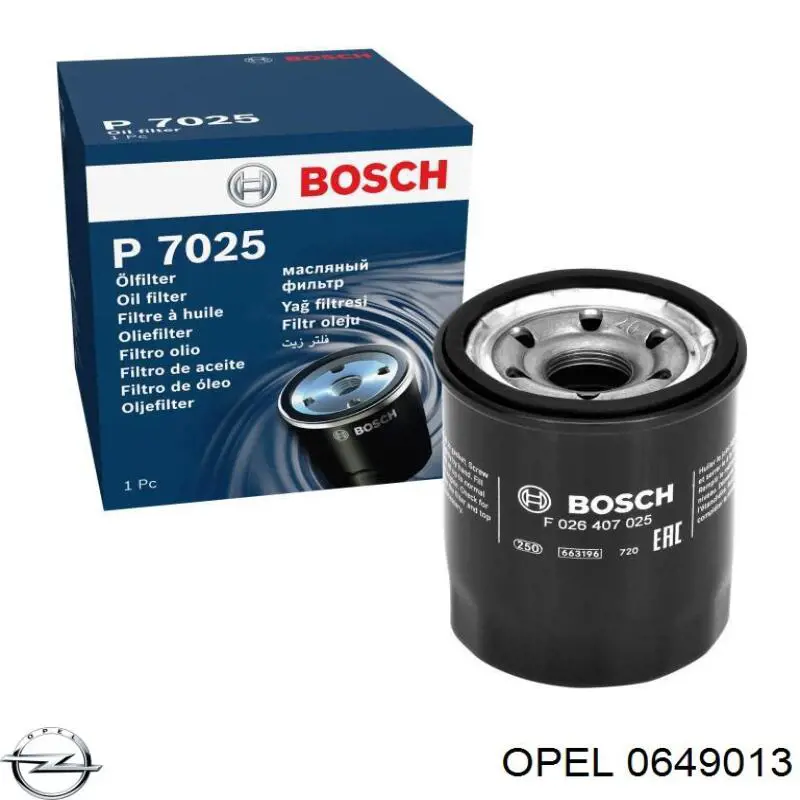 0649013 Opel Масляный фильтр двигателя