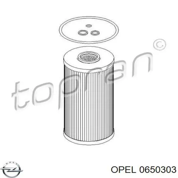 0650303 Opel масляный фильтр