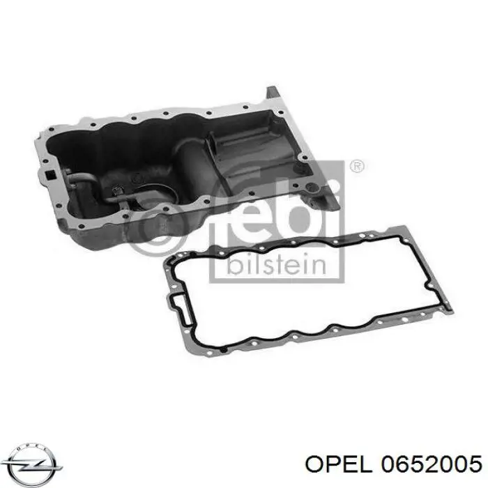0652005 Opel поддон масляный картера двигателя
