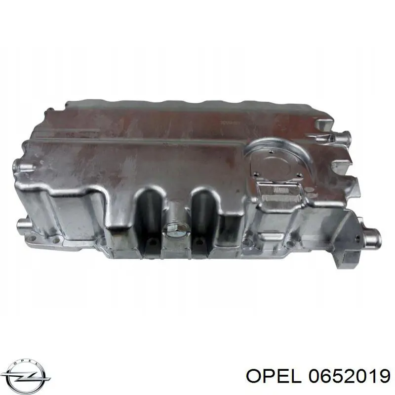 0652019 Opel panela de óleo de cárter do motor