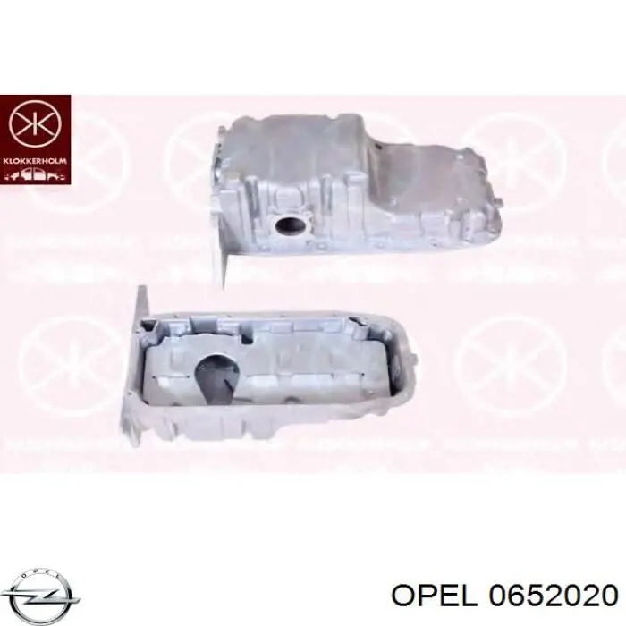 06 52 020 Opel panela de óleo de cárter do motor
