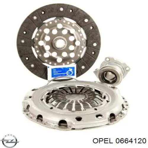 0664120 Opel диск сцепления