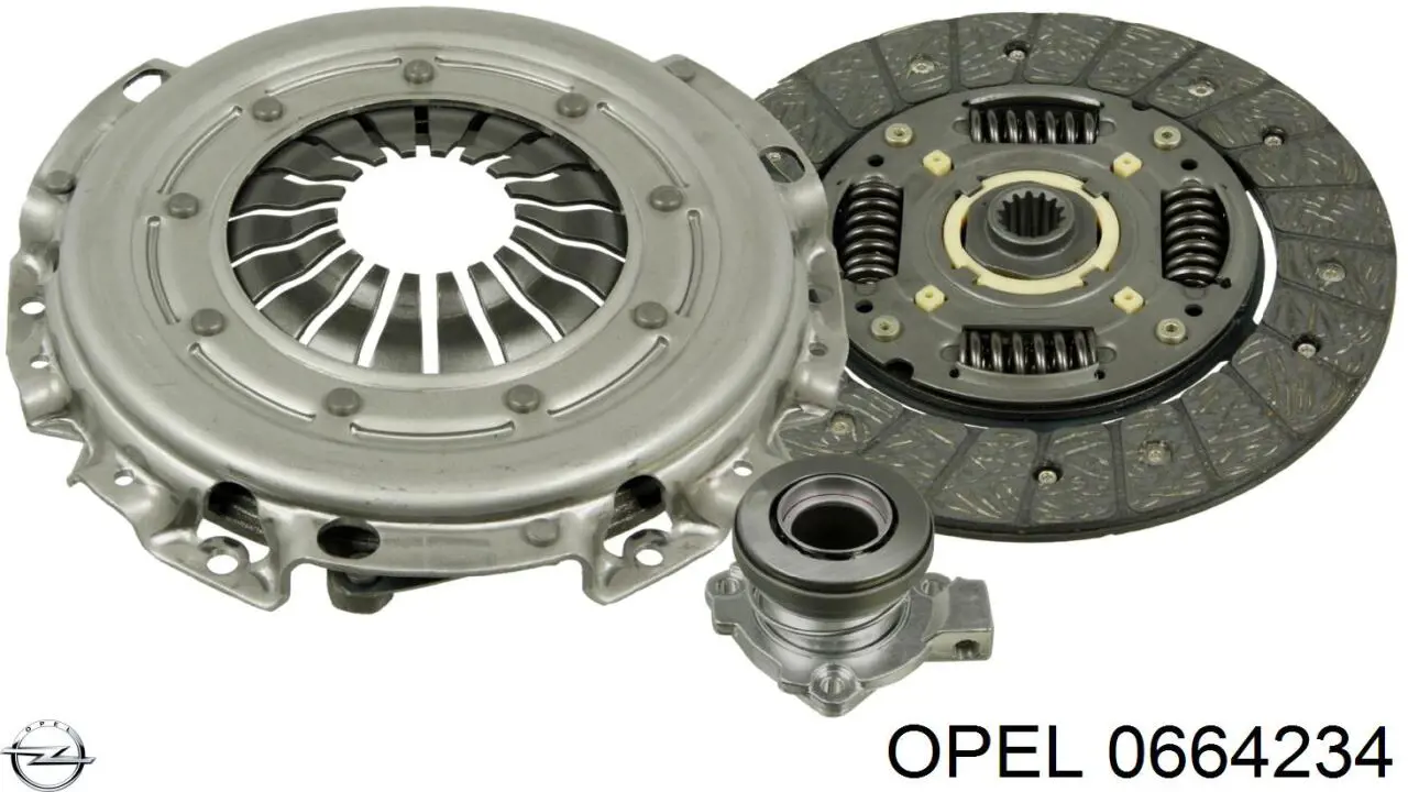 Диск сцепления 0664234 Opel