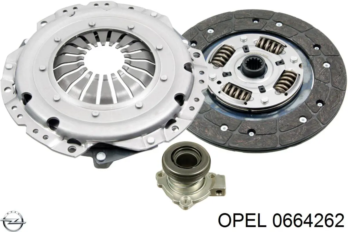 Диск сцепления 0664262 Opel