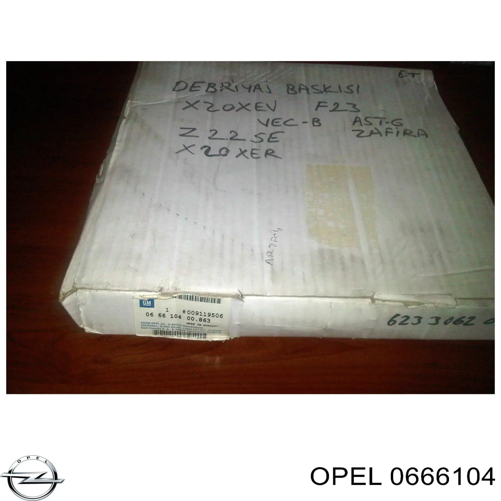 0666104 Opel cesta de embraiagem