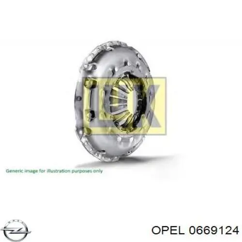 Лепестковая корзина сцепления Opel 0669124 цена, от 38.01 USD