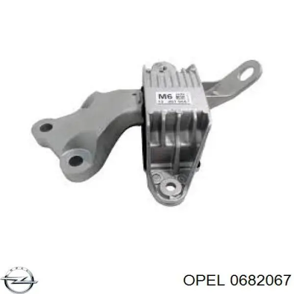 0682067 Opel coxim (suporte esquerdo de motor)