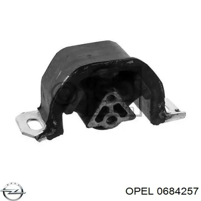 0684257 Opel Подушка (опора) двигателя, левая