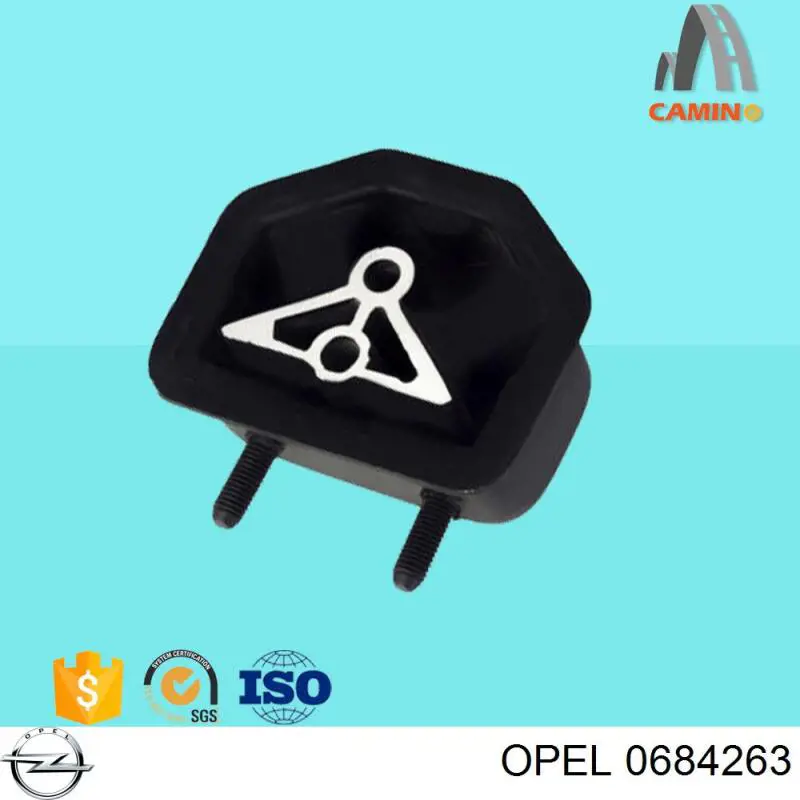 684263 Opel Правая подушка двигателя