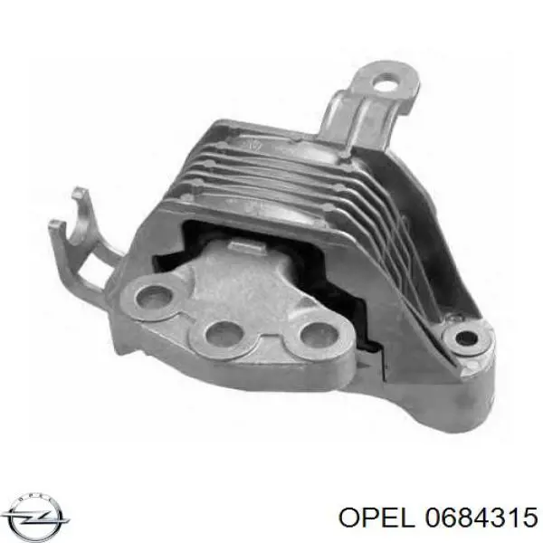 0684315 Opel coxim (suporte direito de motor)