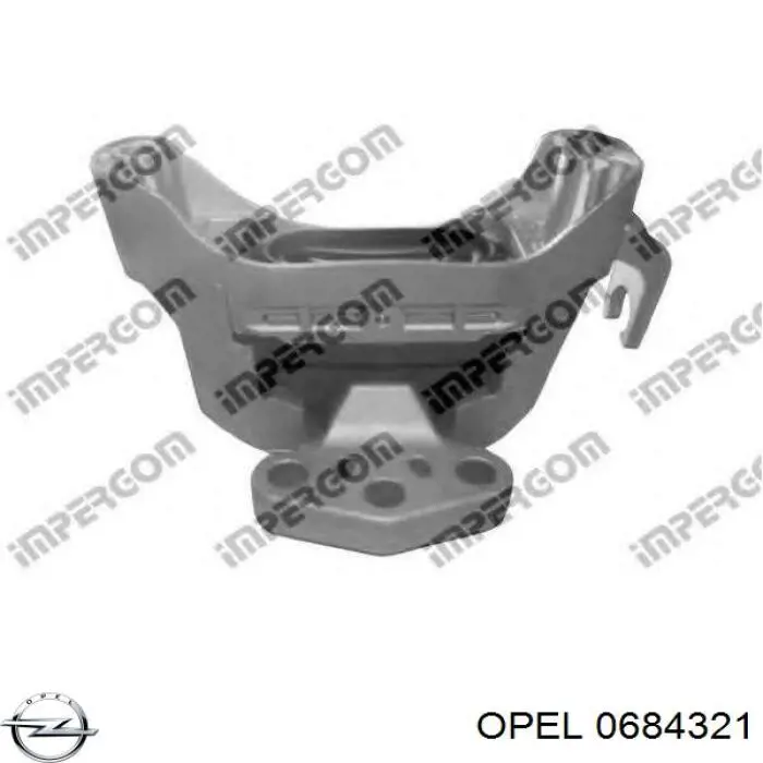 0684321 Opel подушка (опора двигателя правая)