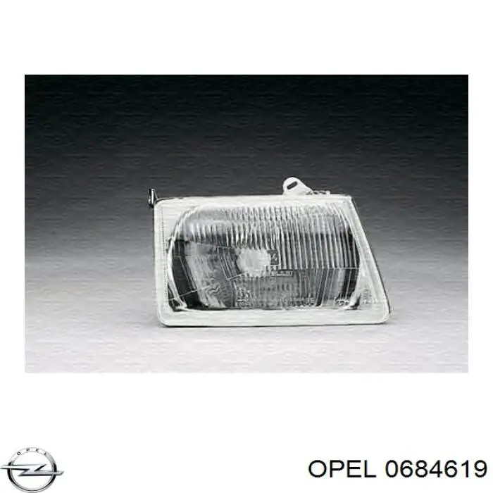 Подушка (опора) двигателя задняя Opel 0684619
