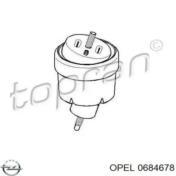 Купить 0684678 Opel Левая подушка двигателя
