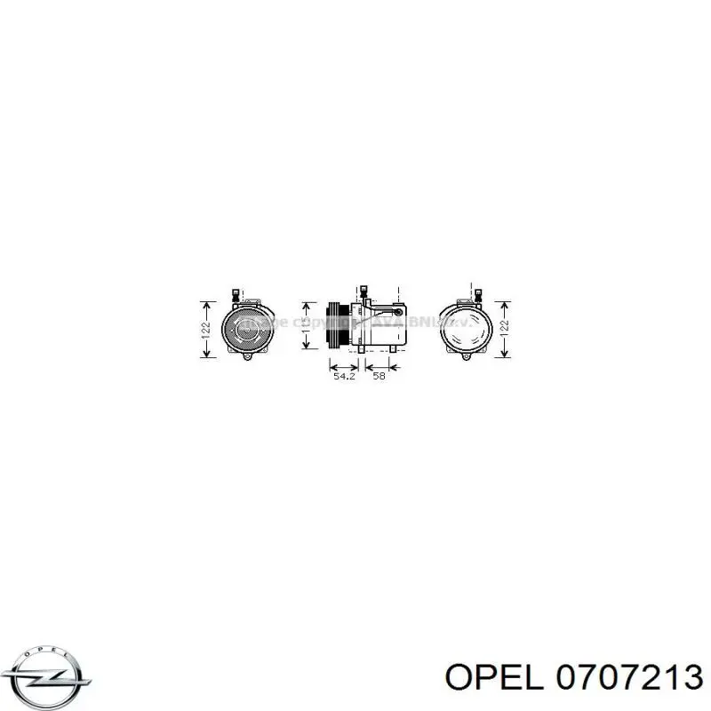 0707213 Opel сальник масляного насоса акпп