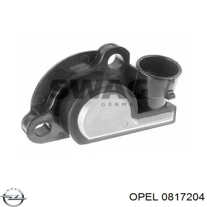 Датчик положения дроссельной заслонки (потенциометр) Opel 0817204