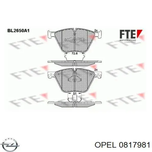 0817981 Opel kit de reparação do injetor