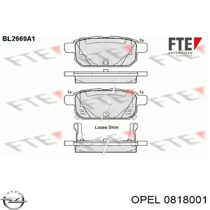 Купить 0818001 Opel Фильтр-отстойник топлива грубой очистки