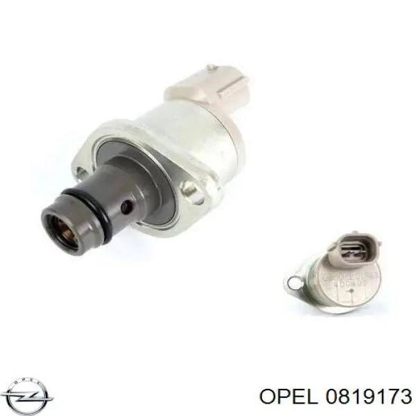 0819173 Opel válvula de regulação de pressão (válvula de redução da bomba de combustível de pressão alta Common-Rail-System)