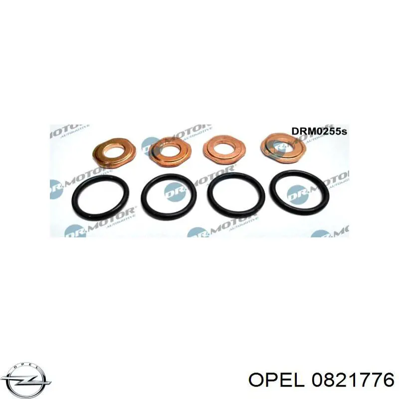 0821776 Opel anel (arruela do injetor de ajuste)