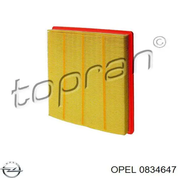 Элемент воздушного фильтра Opel 0834647 цена, от 5.91 USD