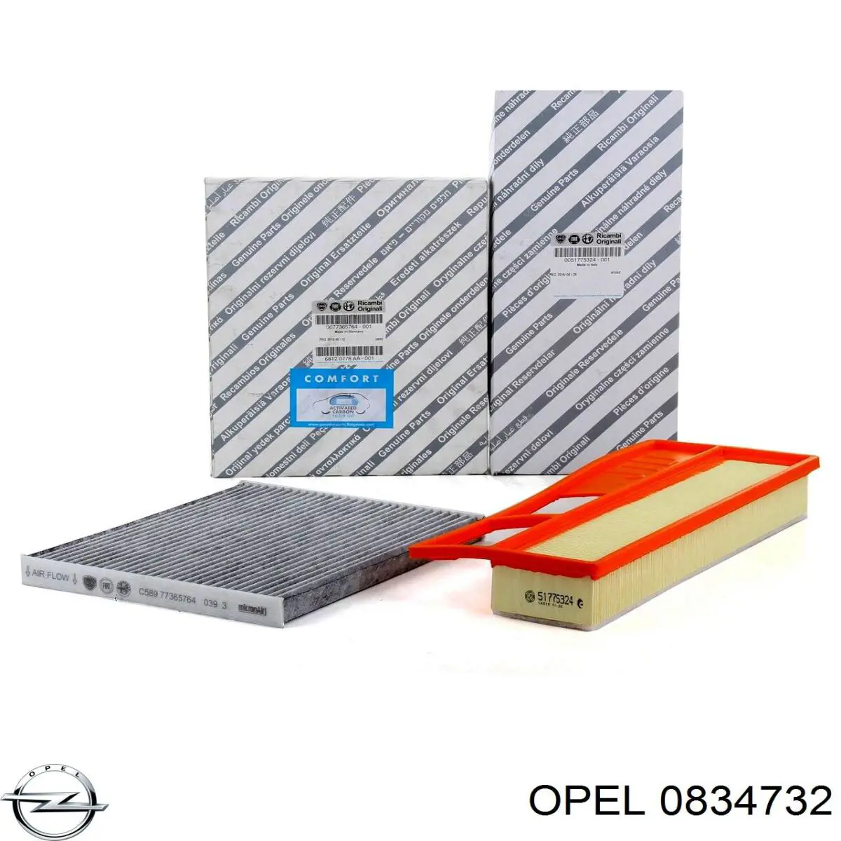 Купить 0834732 Opel Автомобильный фильтр воздуха