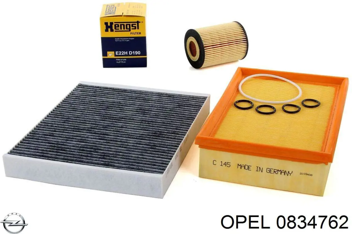 Купить 0834762 Opel Автомобильный фильтр воздуха