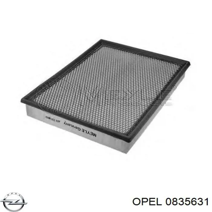 0835631 Opel воздушный фильтр