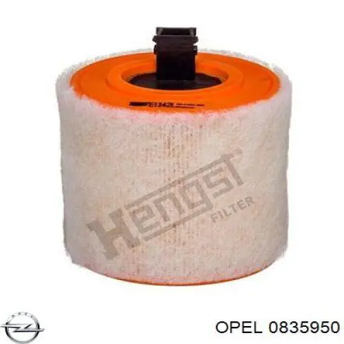 0835950 Opel coxim de caixa de filtro de ar