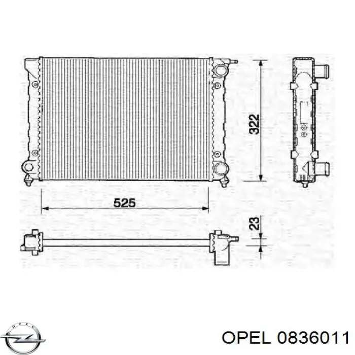 ДМРВ 0836011 Opel