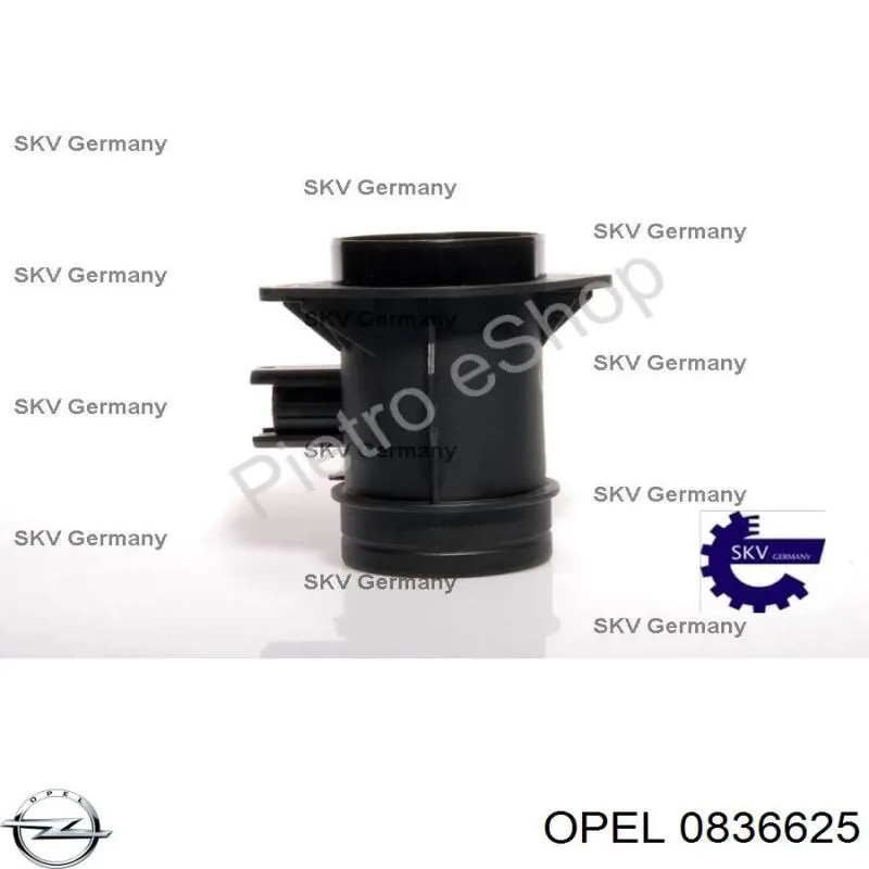 Датчик массового расхода воздуха Opel 0836625 цена, от 72.08 USD