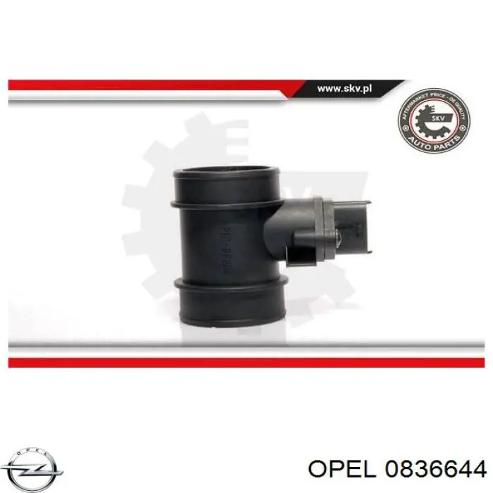 Датчик массового расхода воздуха Opel 0836644 цена, от 49.34 USD
