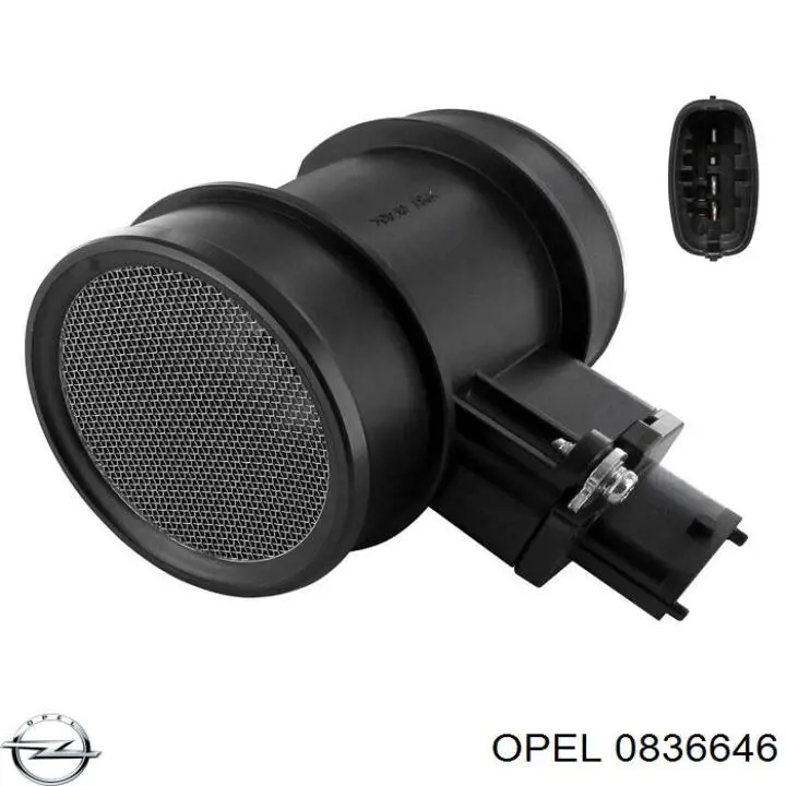 0836646 Opel Датчик расхода воздуха