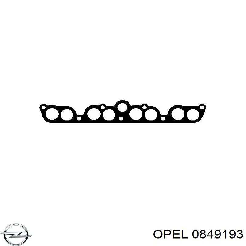 0849193 Opel прокладка впускного коллектора нижняя