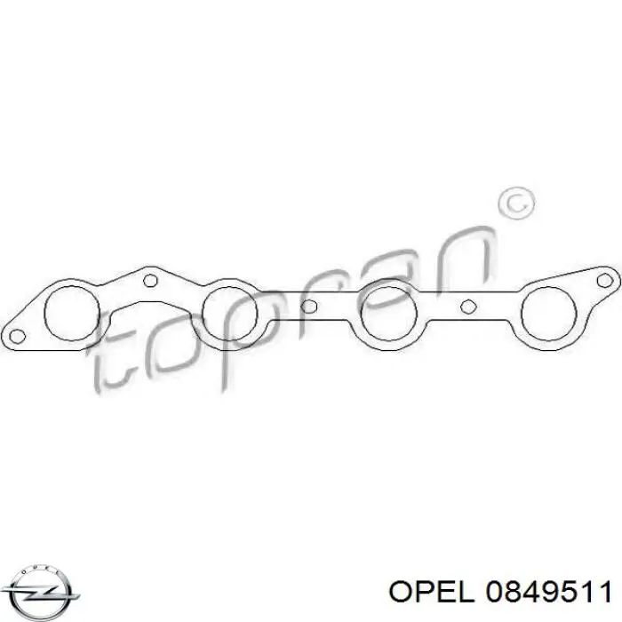 0849511 Opel прокладка впускного коллектора