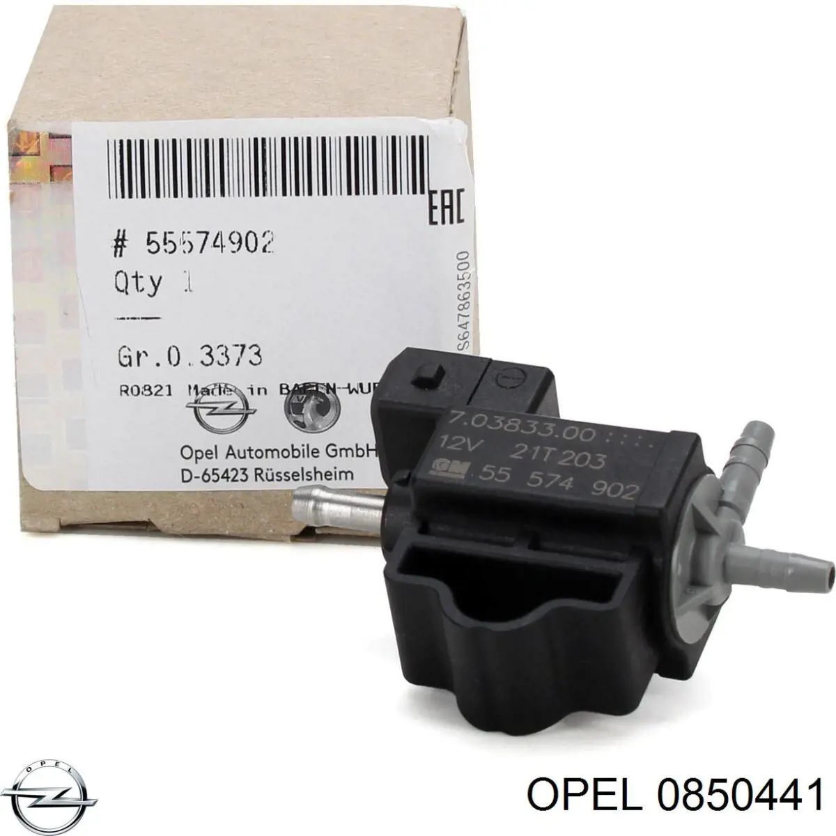 0850441 Opel клапан преобразователь давления наддува (соленоид)
