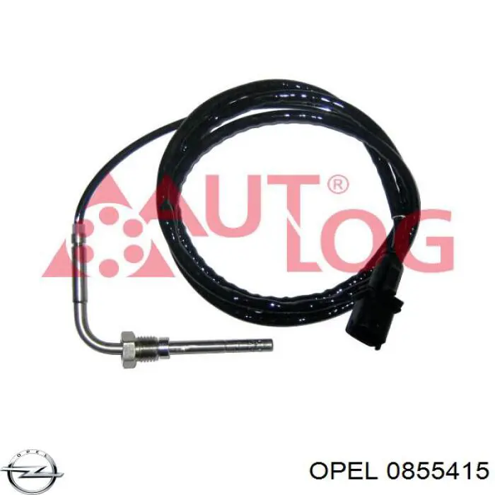 0855415 Opel sensor de temperatura dos gases de escape (ge, depois de filtro de partículas diesel)