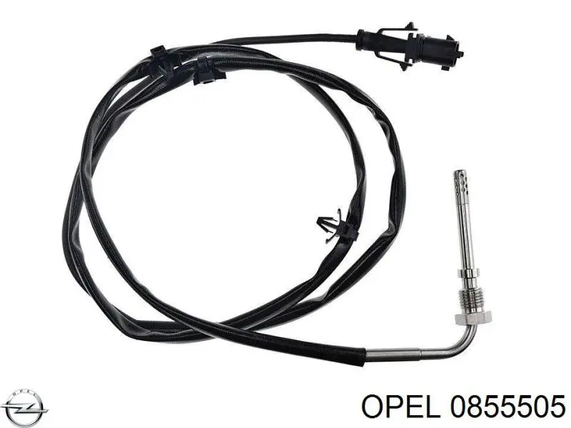 0855505 Opel sensor de temperatura dos gases de escape (ge, depois de filtro de partículas diesel)