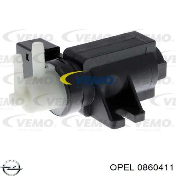 0860411 Opel клапан преобразователь давления наддува (соленоид)