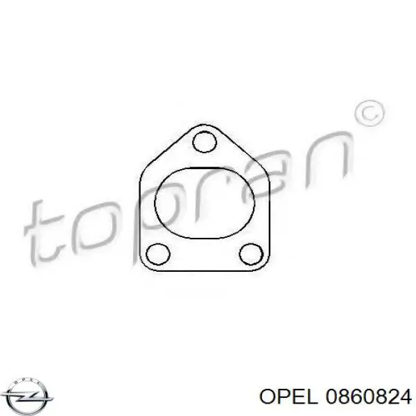 Прокладка турбины выхлопных газов, впуск 0860824 Opel