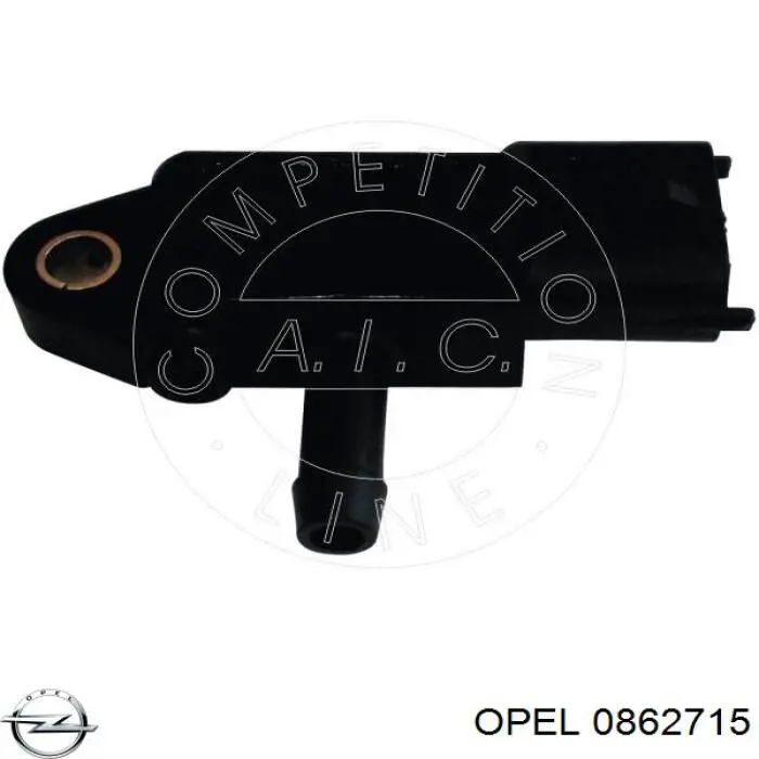 0862715 Opel датчик давления выхлопных газов