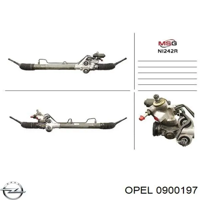 95522052 Opel рулевая рейка
