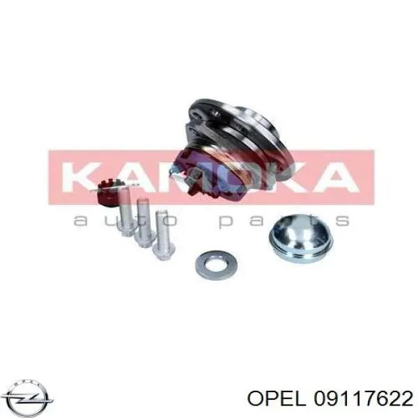 09117622 Opel Ступица колеса передняя