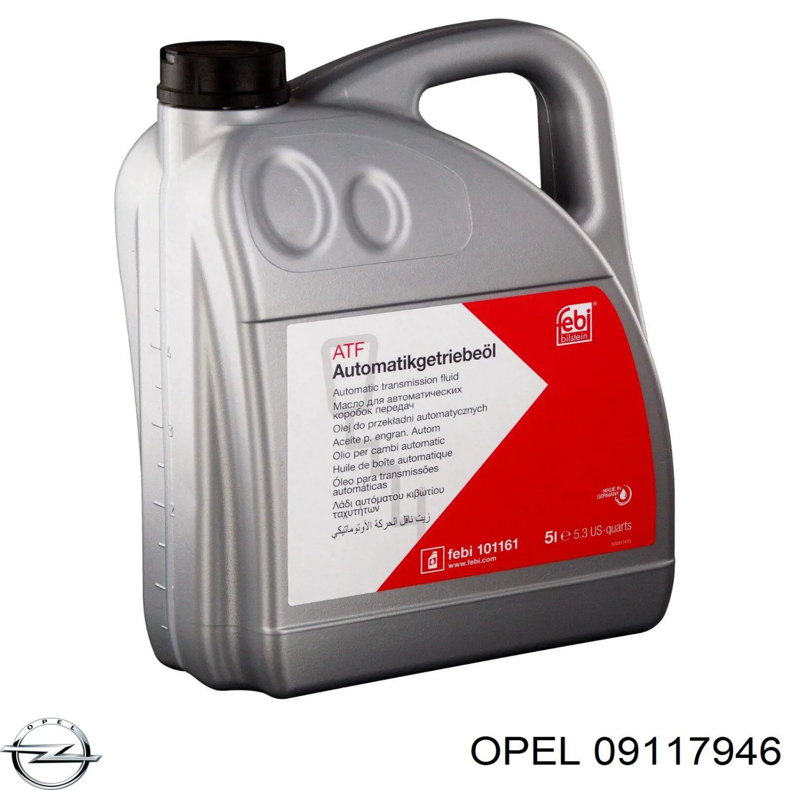 Трансмиссионное масло 09117946 Opel