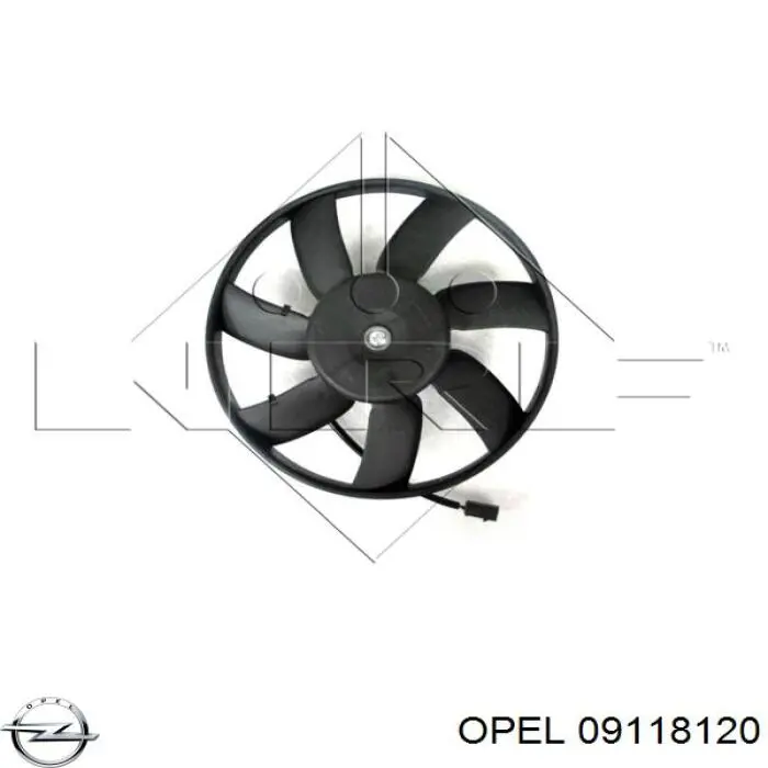 Купить 90442047 Opel Электровентилятор охлаждения в сборе (мотор+крыльчатка)