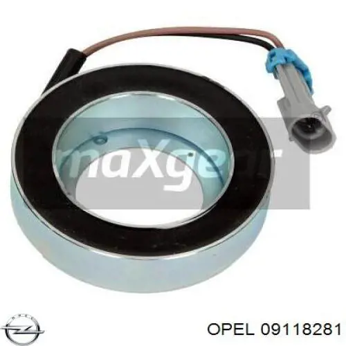 09118281 Opel муфта (магнитная катушка компрессора кондиционера)