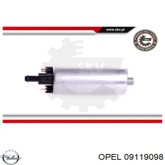 Насос топливный электрический 09119098 Opel