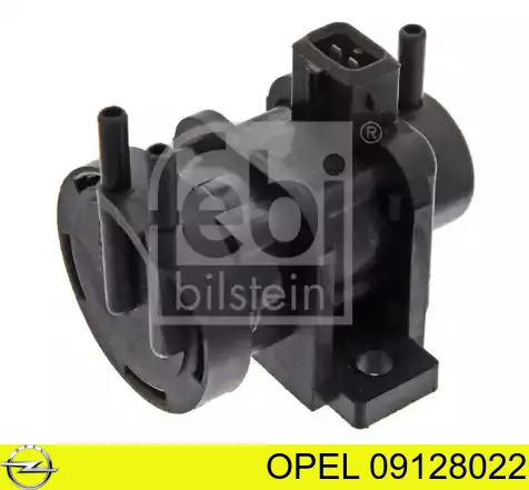 09128022 Opel convertidor de pressão (solenoide de supercompressão)