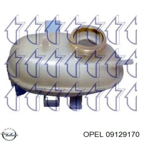 Бачок системы охлаждения двигателя расширительный Opel 09129170 цена, от 12.30 USD