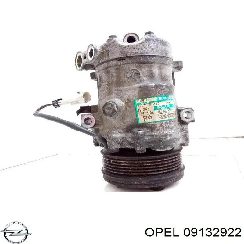 Компрессор системы кондиционирования Opel 09132922 цена, от 111.46 USD