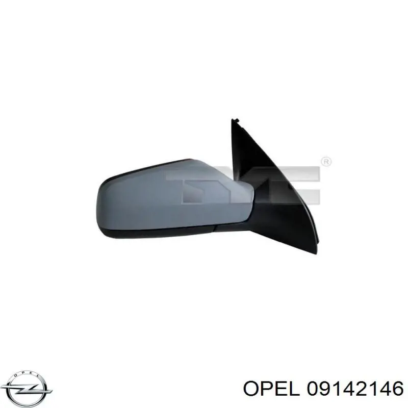 Наружное зеркало правое Opel 09142146 цена, от 35.74 USD